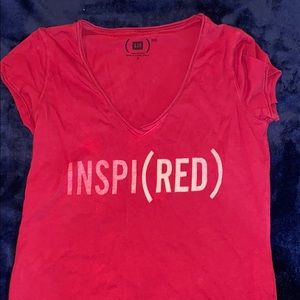 Red gap short sleeve t shirt